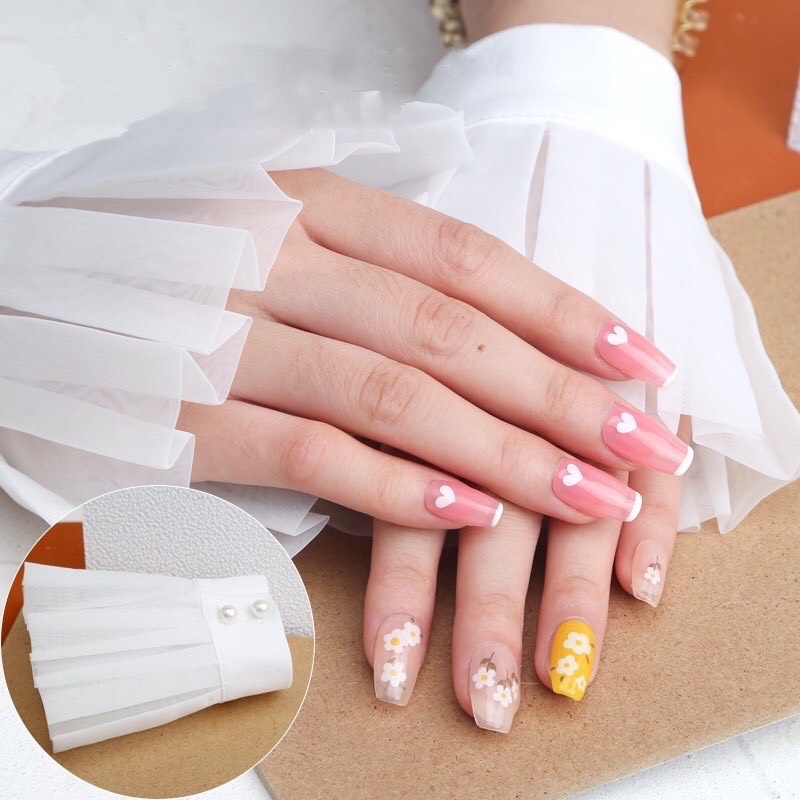 Tay áo chụp ảnh mẫu Nail, phụ kiện nail