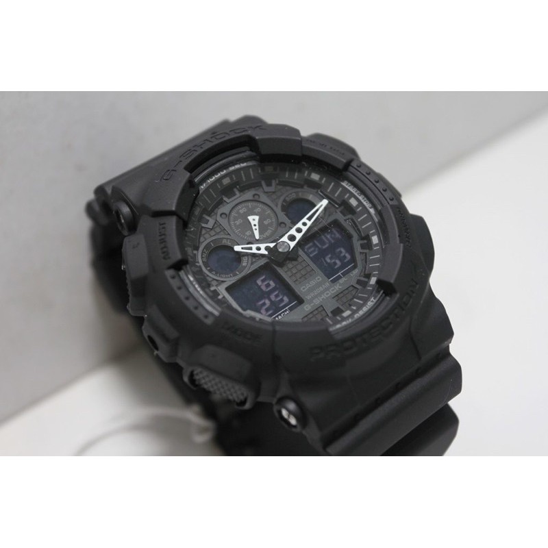Đồng hồ nam dây nhựa G-SHOCK Casio chính hãng Anh Khuê GA-100-1A1DR