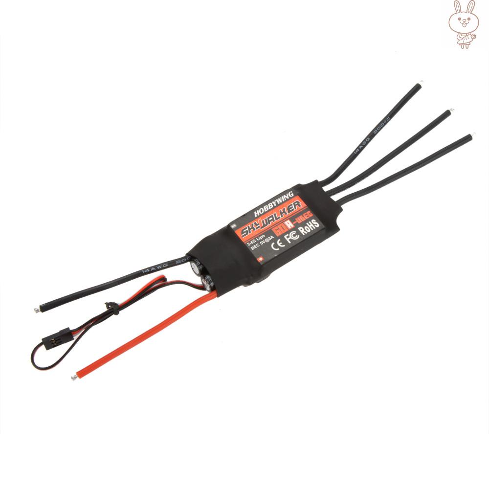 Bộ Điều Khiển Tốc Độ Không Chổi Than Ol Hobbywing Skywalker 60a Esc Cho Máy Bay Rc Trex 500 Rc