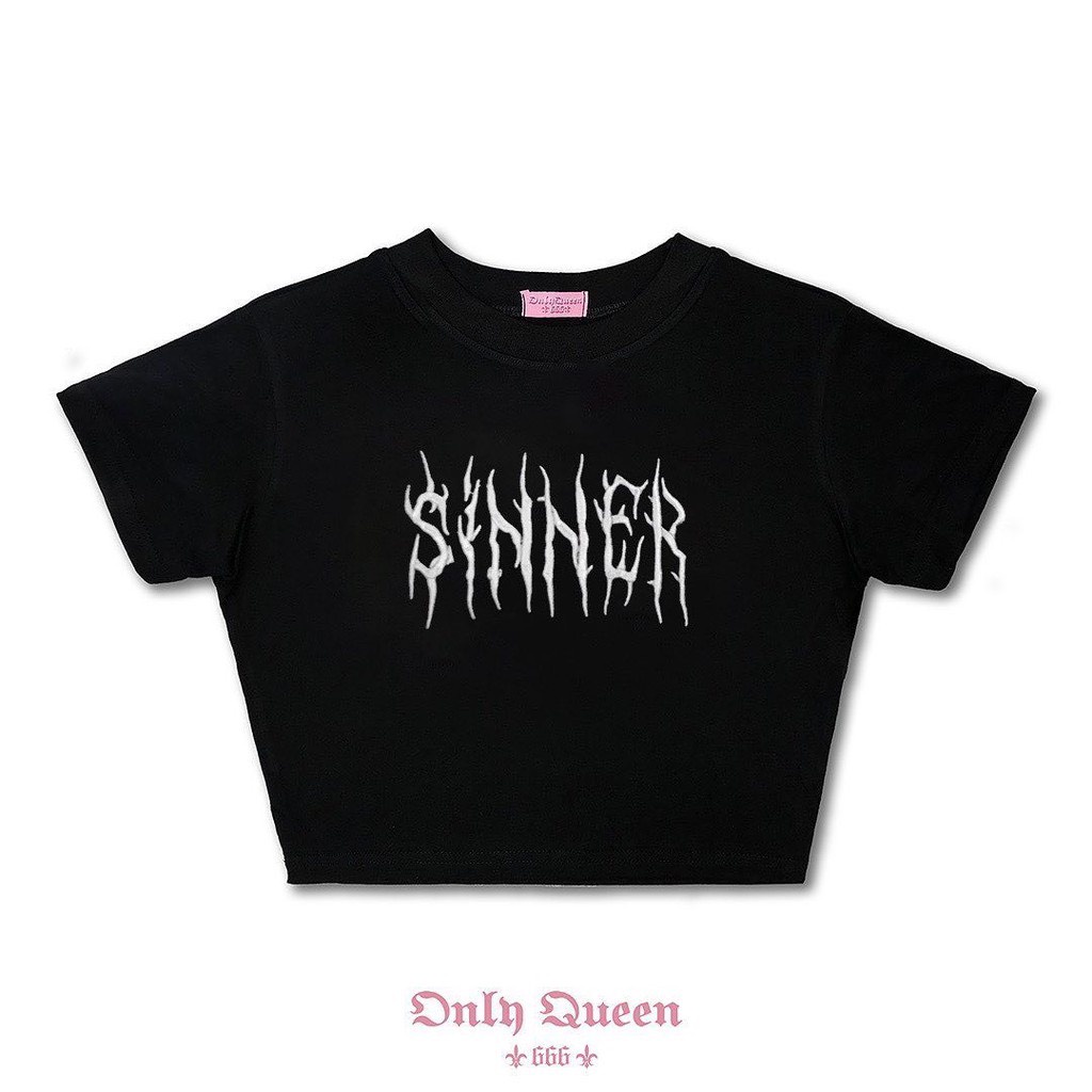 Áo croptop ESTINI Sinner Uzzang Freesize Dưới 55kg - NY04