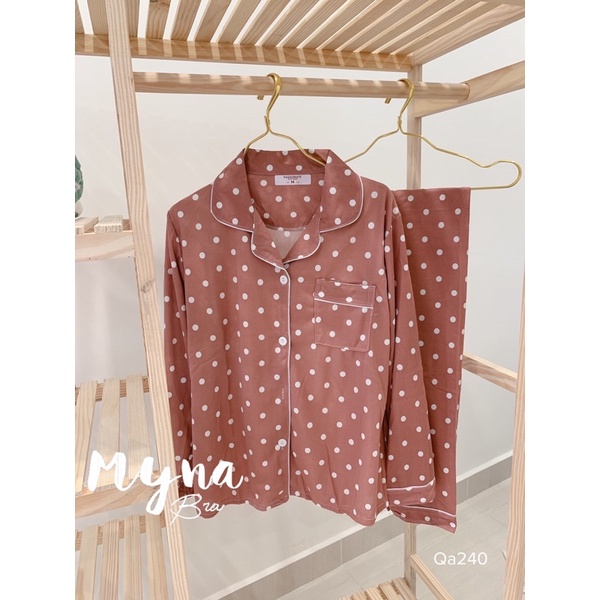 Bộ Pyjama cotton mềm mại hoạ tiết dễ thương phong cách ulzzang