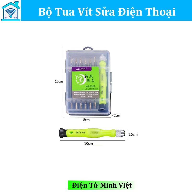 Bộ Tô Vít Sửa Điện Thoại 6 Thanh Loại Tốt RUIKE