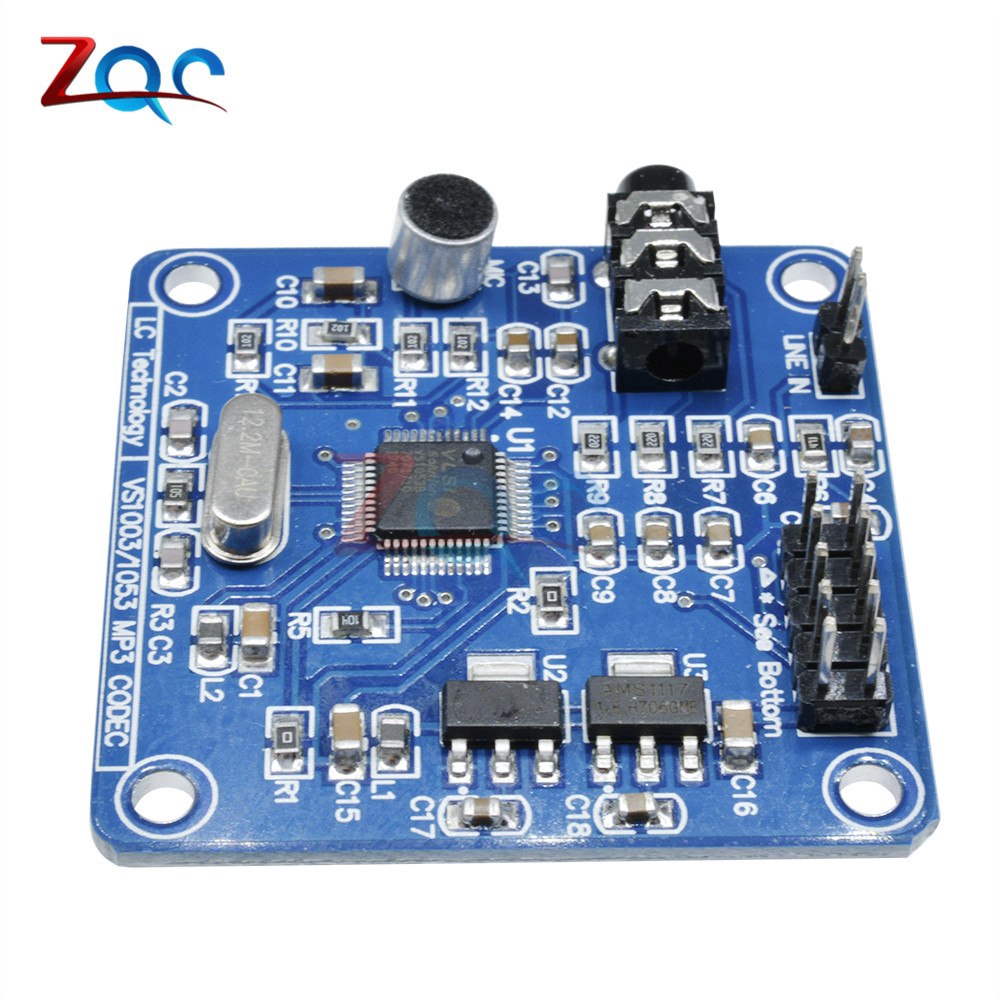 Bảng Mạch Phát Triển VS1053 MP3 Có Chức Năng Ghi Âm SPI Và Điều Khiển Nhận Tín Hiệu