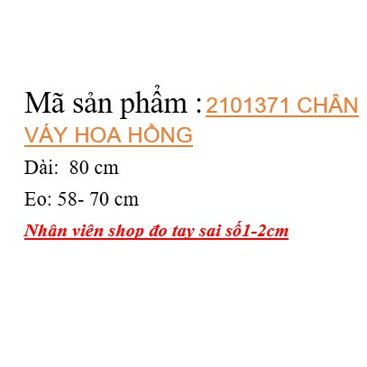 [Mã FAXANH55 giảm 10K đơn 50K] 2101371 CHÂN VÁY HOA HỒNG | BigBuy360 - bigbuy360.vn