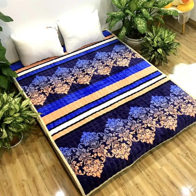 Thảm lông cừu, thảm nỉ nhung trải giường 3 lớp - Nhiều Mẫu Siêu Ấm (Chất Liệu Bông Trắng)