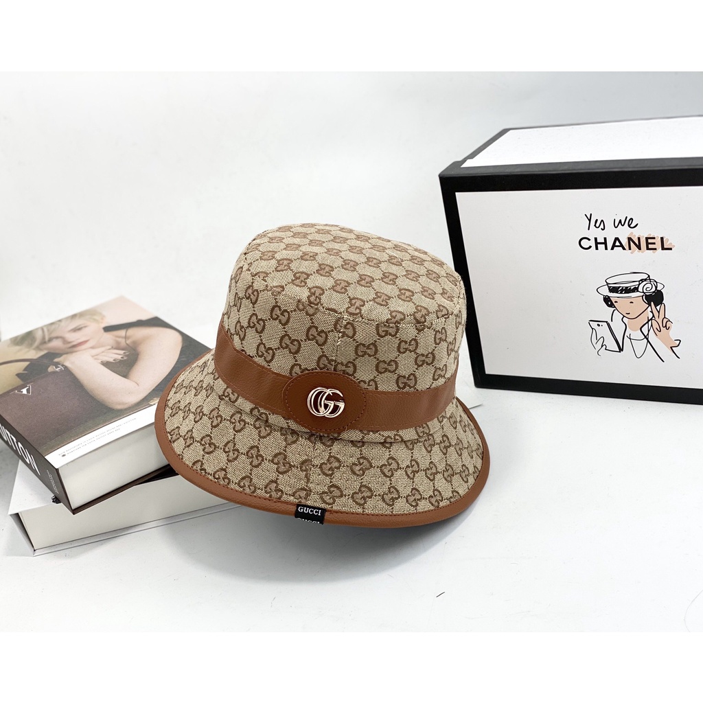 Mũ nón bo GG viền da đai da siêu hot dành cho cả nam nữ