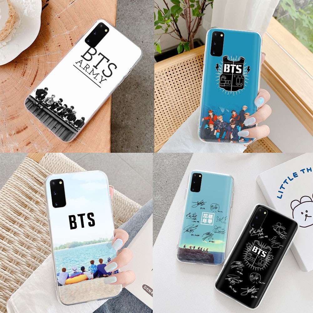 Ốp Điện Thoại Dẻo Trong Suốt In Hình Nhóm Nhạc Hàn Quốc Bangtan Boys Cho Samsung Galaxy J7 Pro J6 J8 Prime Duo Plus 2018 Vm51