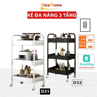 Kệ để đồ đa năng NICEHOME bằng thép cacbon sơn tĩnh điện, kệ để đồ trang điểm mẫu không gấp gọn