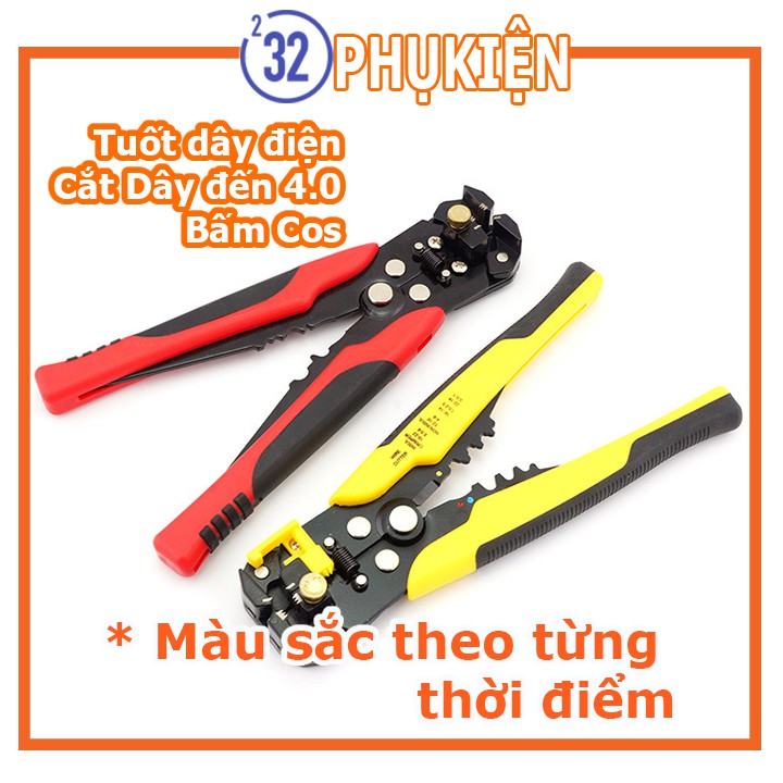 Kìm tuốt dây điện thông minh cắt dây bấm cos đa năng loại tốt (P022)