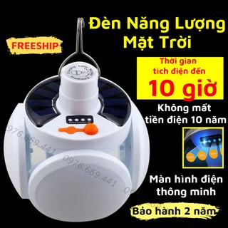 Bóng Đèn Led Tích Điện Năng Lượng Mặt Trời 4 Cánh Siêu Sáng Chống Nước Ngoài Trời Đèn Duy Thắng