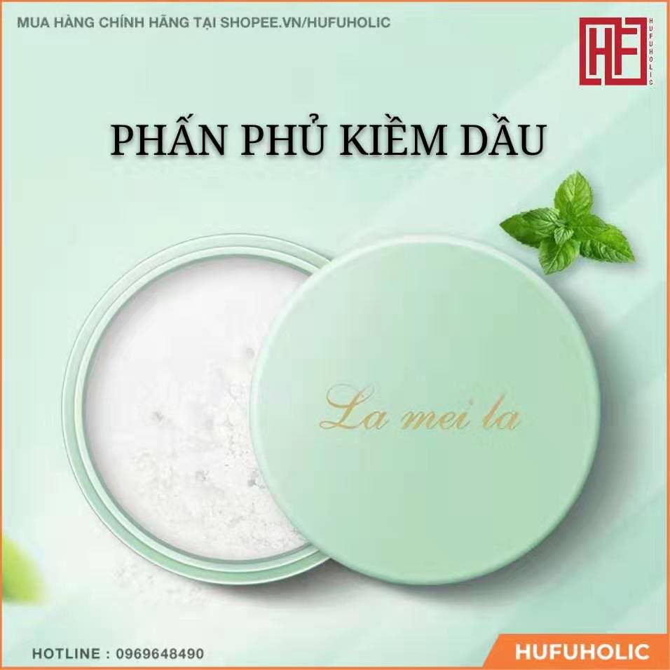 Phấn phủ bột HERORANGE Soft Yarn Light Transparent Powder kiềm dầu nâng tông LAMEILA Dazzle Bright LAML10 HERO50