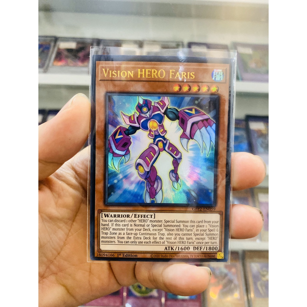 Thẻ Bài YugiOh! Mã GFP2-EN059 - Vision HERO Faris - Ultra Rare - 1st Edition
