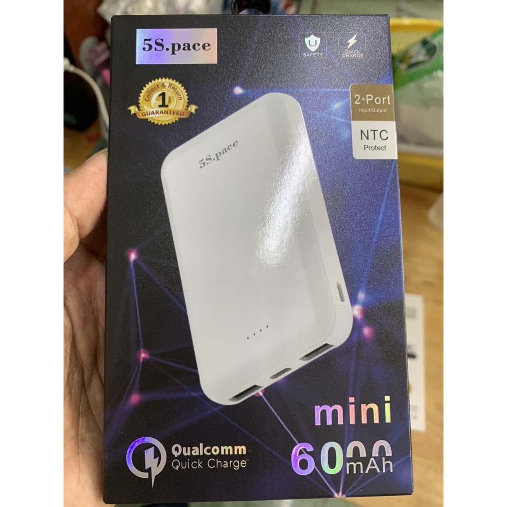 Sạc dự phòng 5S Pace 5000mah-20000mah việt nam, bảo hành 12 tháng