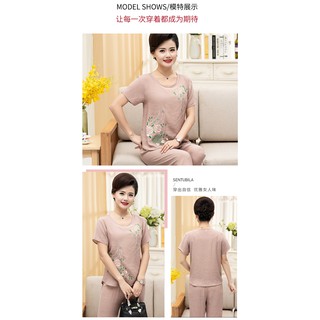 Bộ quần áo mặc nhà vải đũi