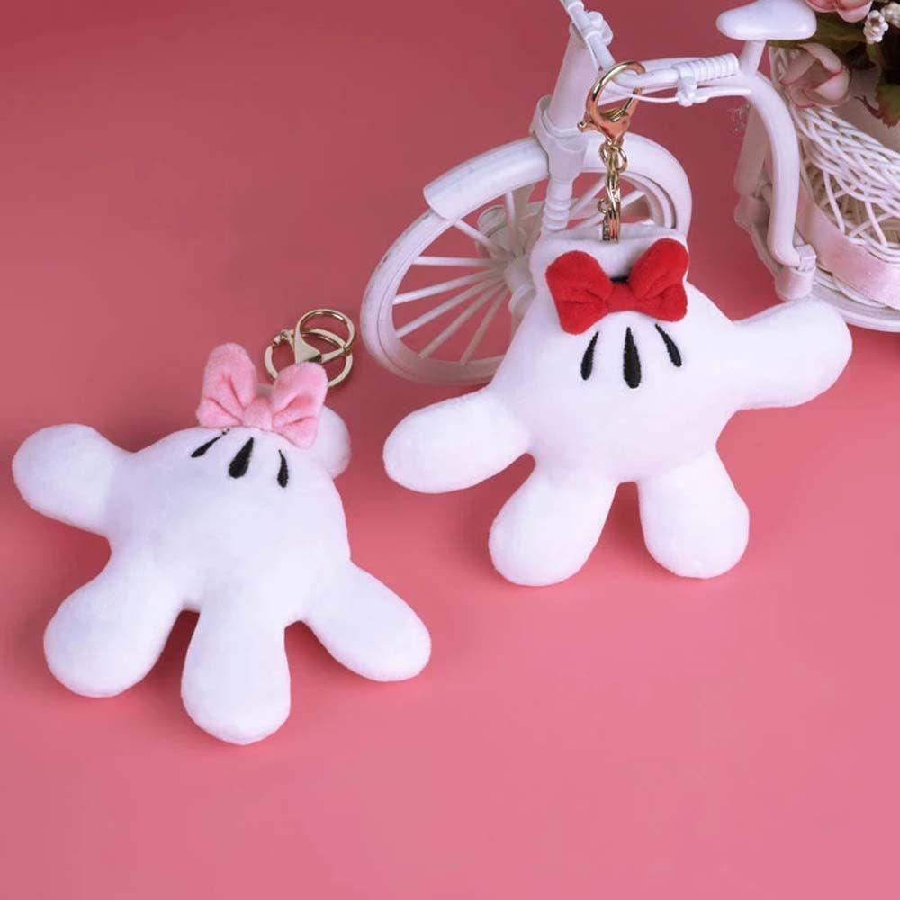 Móc Khóa Hình Bàn Tay Chuột Mickey Nhồi Bông Dễ Thương