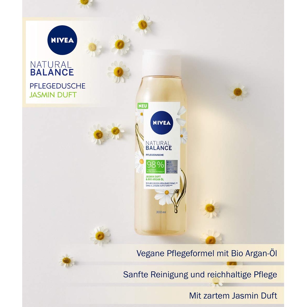 Sữa tắm Nivea Natural Balance 300ML Đức