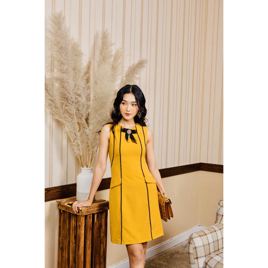 G Beauty Đầm Sát Nách Vàng | BigBuy360 - bigbuy360.vn