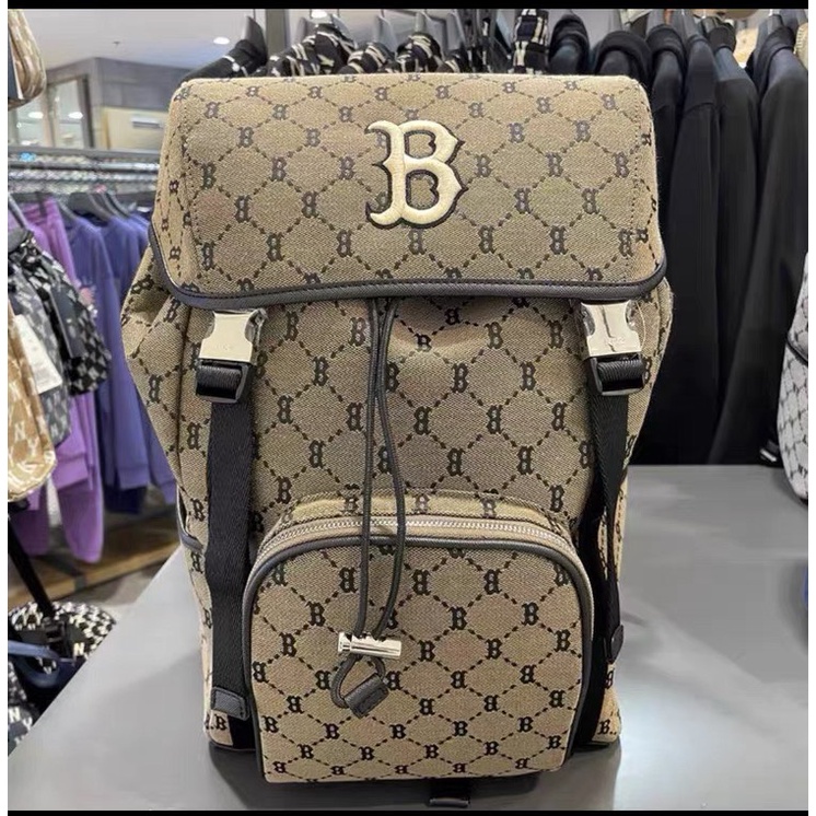Balo Ny Hàn Quốc đi học nam nữ Monogram Jacquard New York Yankees