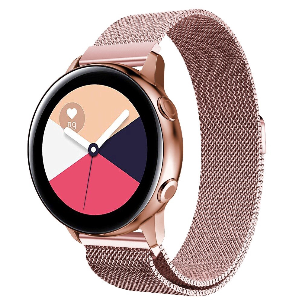 Dây đeo Inox Milanese thay thế cho đồng hồ thông minh Samsung Galaxy Watch Active 2 40mm 44mm / Amazfit GTR 42mm / Amazfit GTS 2