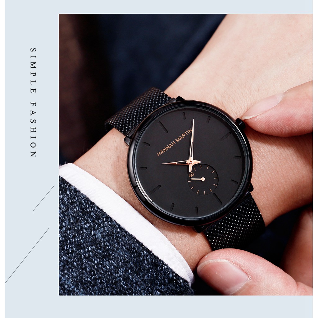 Đồng Hồ nam HANNAH MARTIN Mới Thiết Kế Đơn Giản Chống Nước HM-2140 | BigBuy360 - bigbuy360.vn