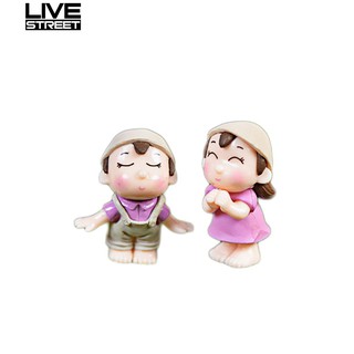 Set 2 tượng cặp đôi mini trang trí tiểu cảnh