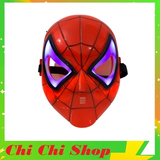 Đồ chơi mặt nạ spiderman - mặt nạ người nhện có đèn sáng chất liệu cao cấp