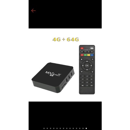 Android TV box MXQ PRO 4K Ram 4gb + Rom 32gb