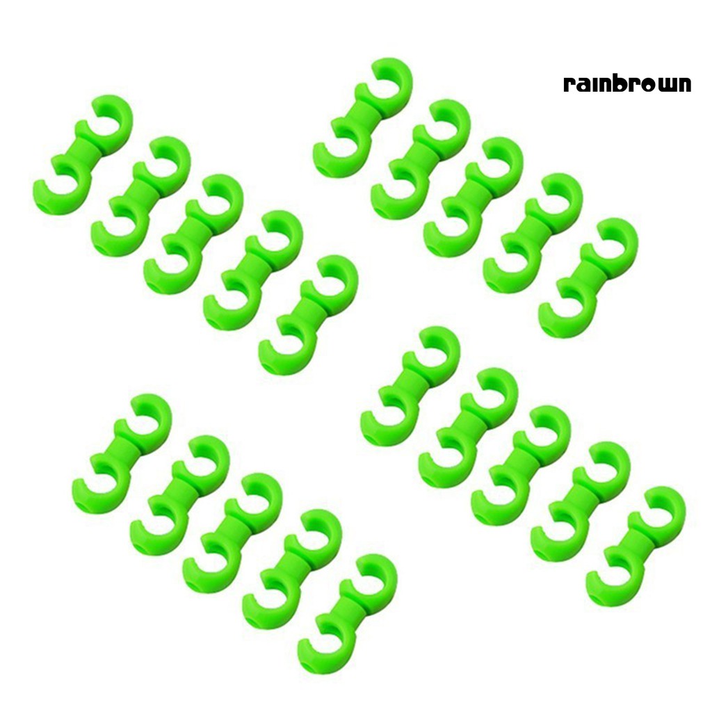 Set 20 Kẹp Dây Cáp Xe Đạp Hình Chữ S Có Thể Xoay Được Tiện Dụng