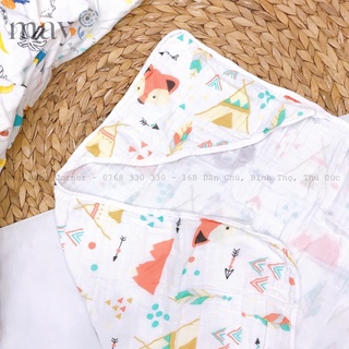 Khăn choàng ủ xô 4 lớp có nón