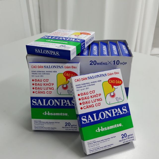 Cao dán giảm đau SALONPAS ( NHÀ THUỐC NGỌC DIỆP)