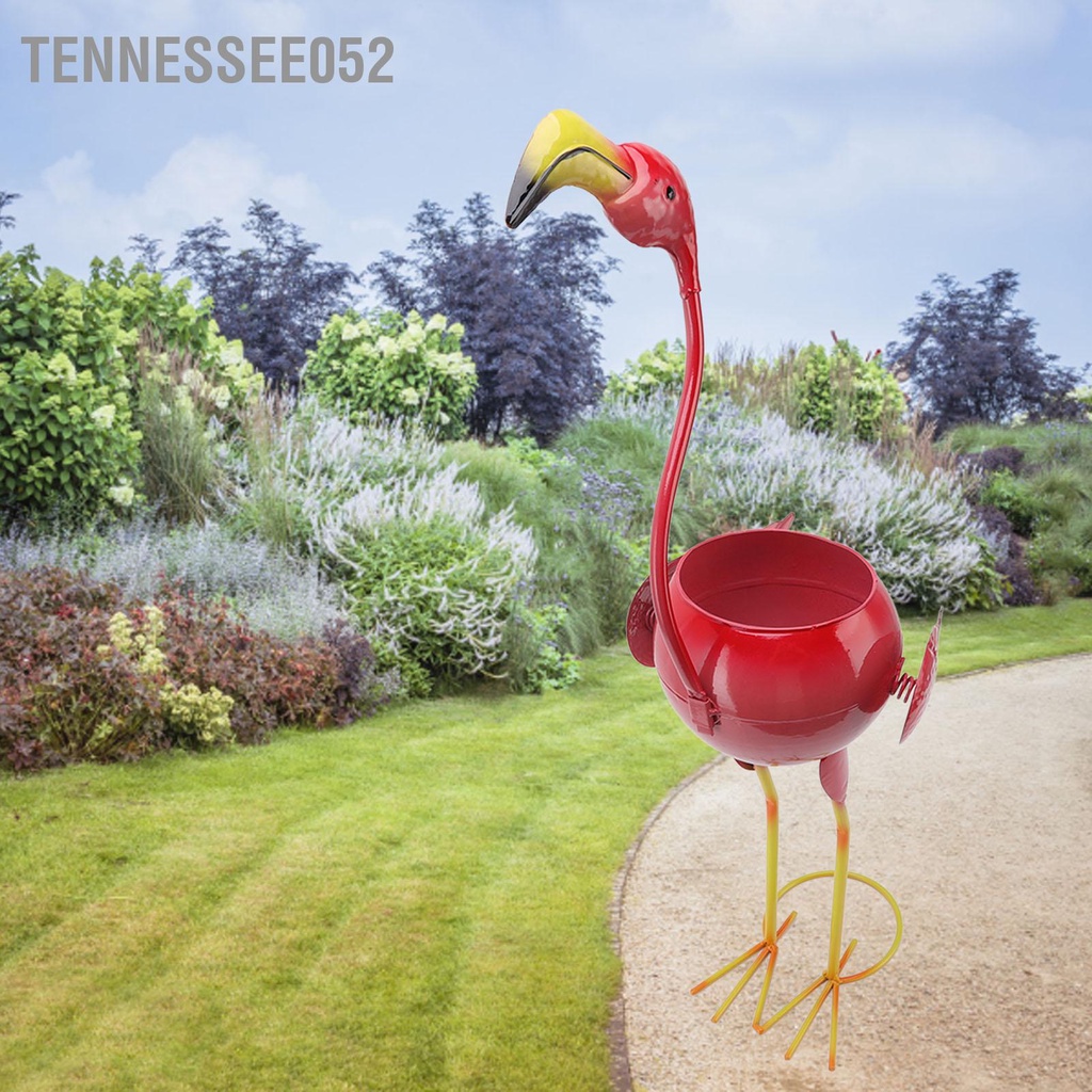 [Hàng Sẵn] Chậu Hoa Hình Chim Hồng Hạc Dễ Thương Dùng Trang Trí Sân Vườn【Tennessee052】