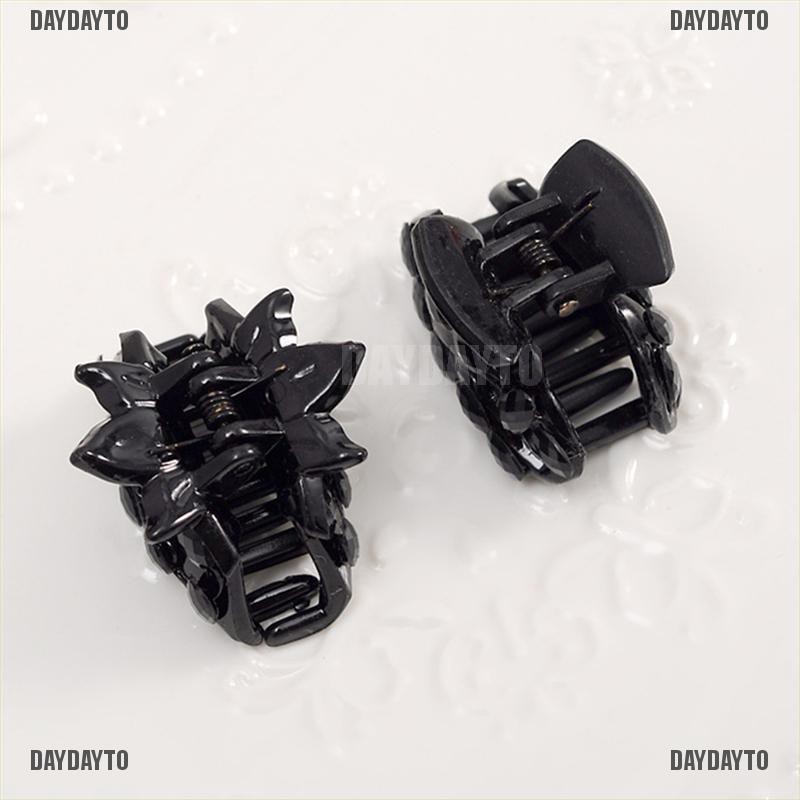 Set 10 Kẹp Tóc Càng Cua Nhỏ Bằng Nhựa Màu Đen Phổ Biến