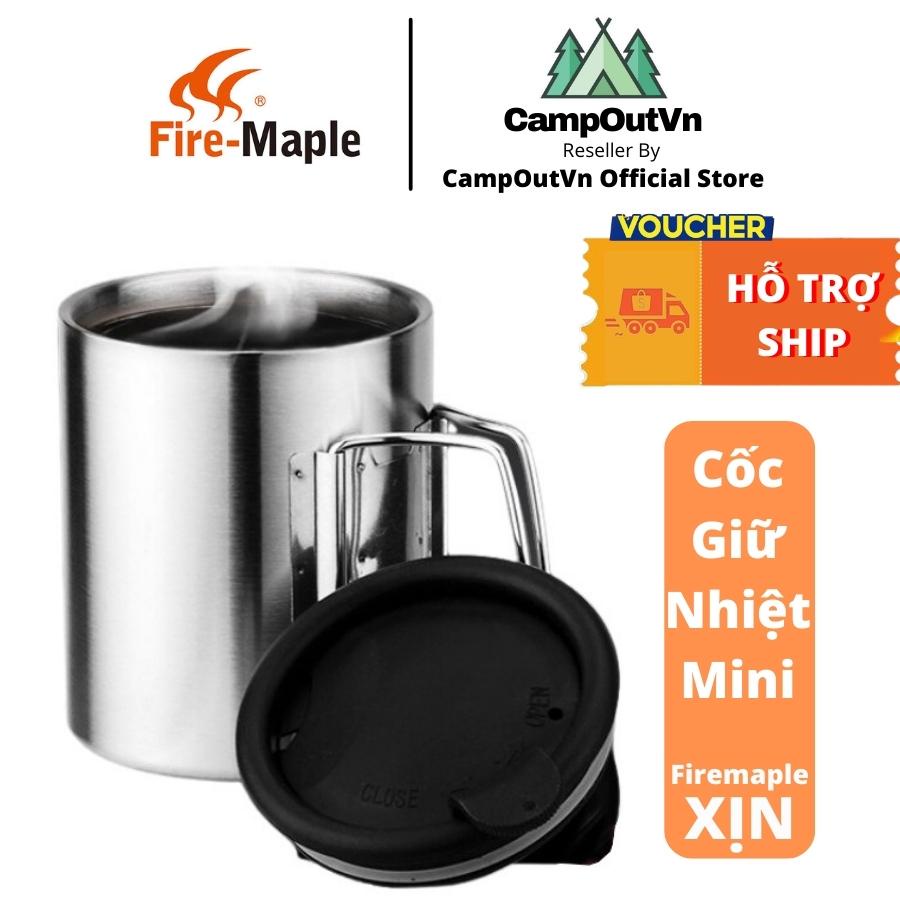 Ly giữ nhiệt mini firemaple campoutvn dã ngoại cắm trại cốc 2 lớp cách nhiệt FMP-303 A315