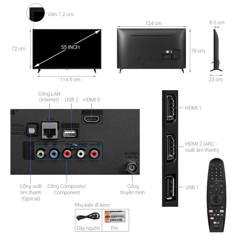 Smart Tivi LG 4K 55 inch 55UN7290 | BigBuy360 - bigbuy360.vn