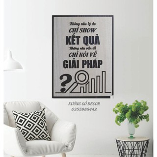 [ Siêu Rẻ] Tranh Gỗ Decor Tạo Động Lực Làm Việc