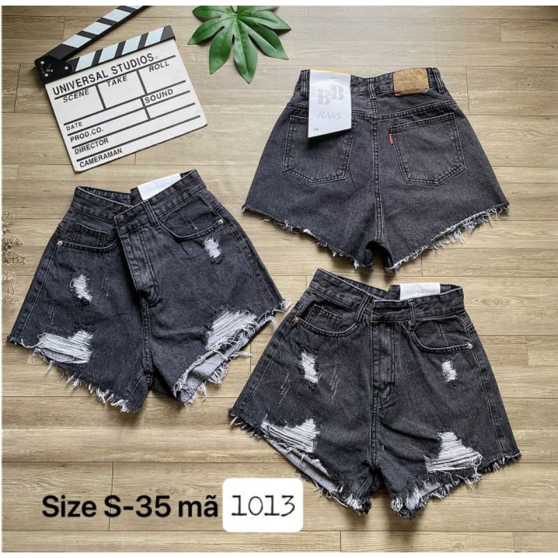 SIZE 30_35] SORT JEAN XÁM RÁCH BIGSIZE LƯNG CAO