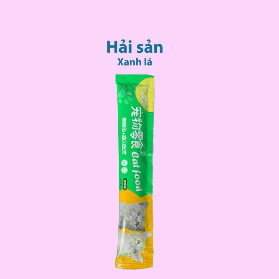 STHA- (Lẻ 1) Pate Thanh Cat food &amp; Ciao dạng Gel cho thức ăn dạng ướt cho mèo đồ ăn vặt mèo snack súp thưởng