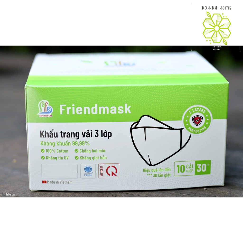 KHẨU TRANG VẢI 100% COTTON CHỐNG BỤI MỊN SAFELIFE VIETNAM