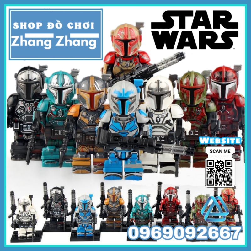 Đồ chơi Xếp hình Star Wars Binh đoàn lính Heavy Infantry Mandalorian chiến tranh giữa các vì sao Minifigures WM6094