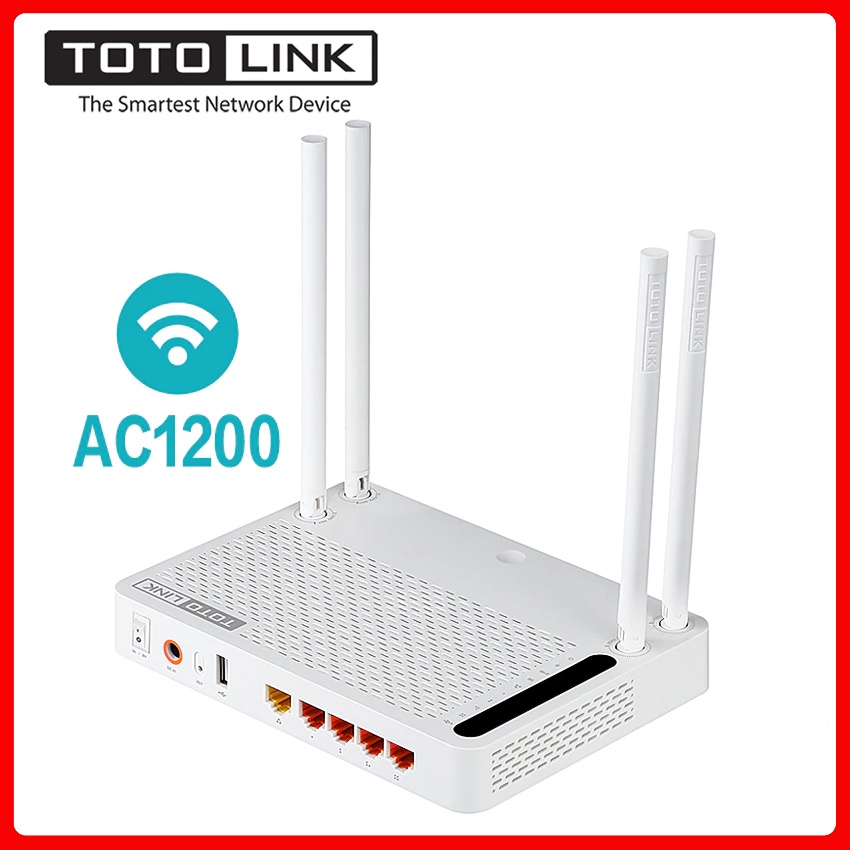 Bộ phát Wi-Fi Totolink A3002RU Băng tần kép Gigabit AC1200 - BH24 Tháng