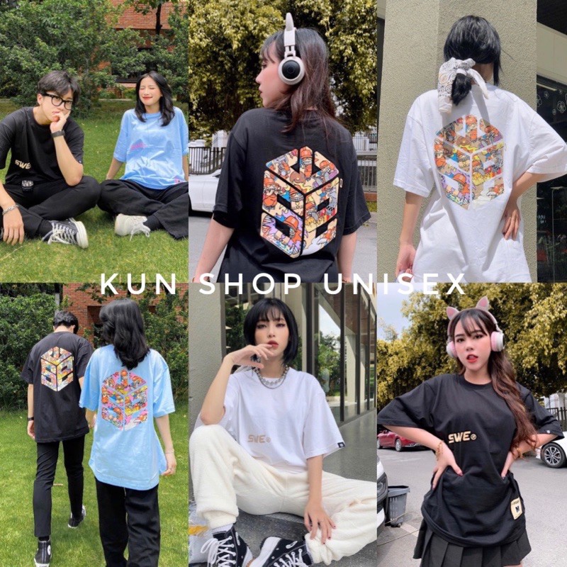 Áo thun unisex SWE MOZZIE tee 2 màu Full tag chính hãng áo thun tay lỡ nam nữ chất cotton | BigBuy360 - bigbuy360.vn