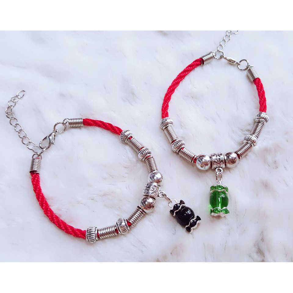 vòng tay 10c = 78k ❤ handmade xoắn đỏ may mắn ❤10c = 78k❤ Xưởng HandmadeVTshare ❤