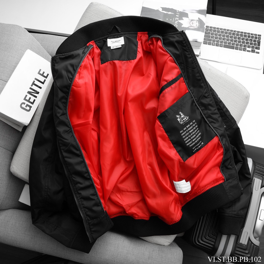 Aó khoác gió bomber Pb hàng Vnxk (áo 3 lớp trần bông,lớp gió ngoài chống nước)