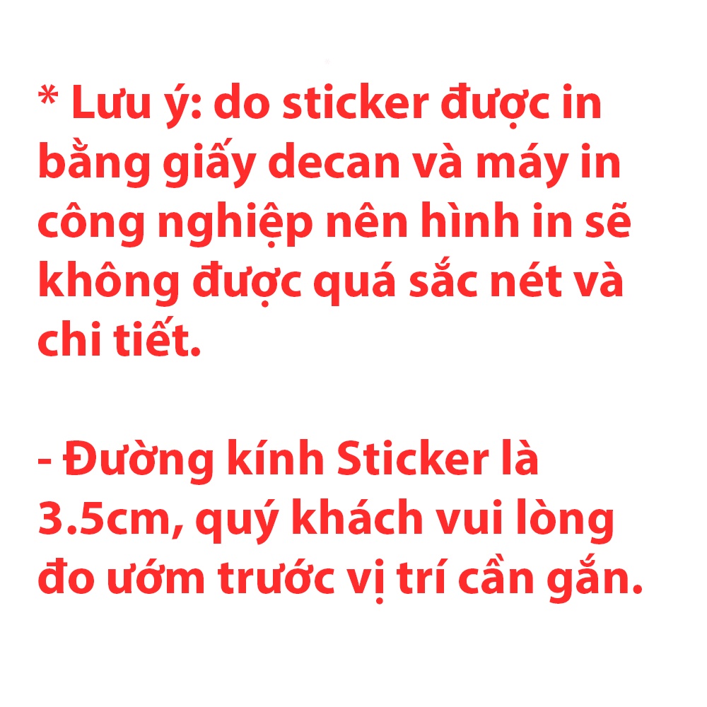 Sticker tròn dán quạt - fan case, đường kính 3.5cm, logo Aorus – Rog – MSI.
