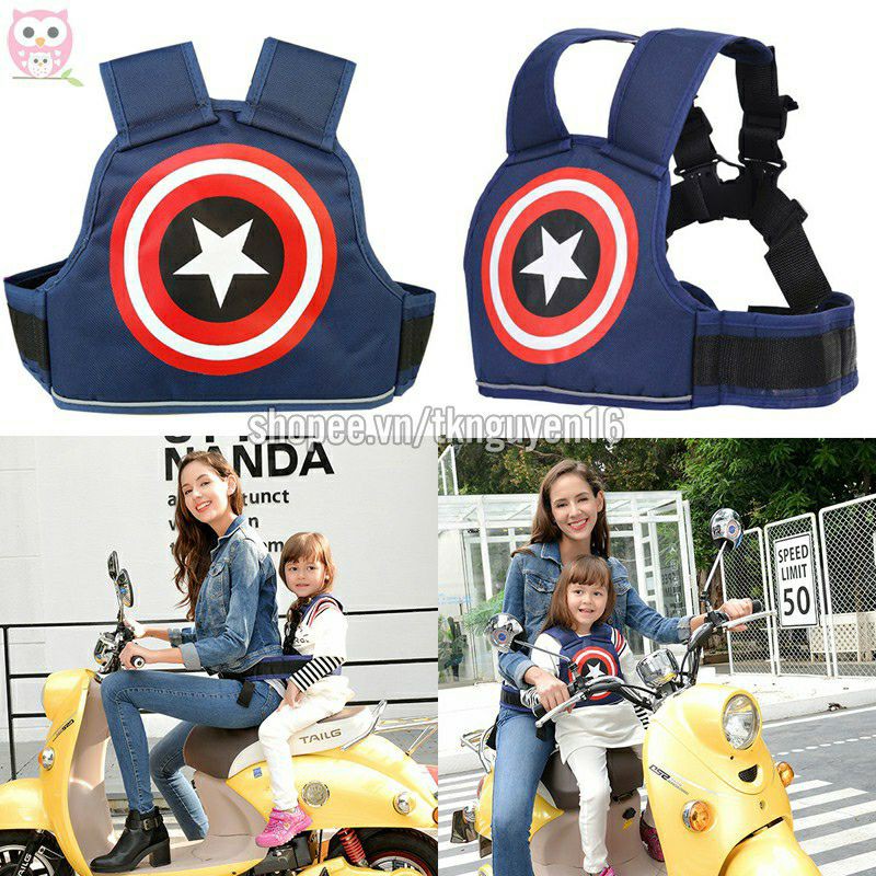 ĐAI XE MÁY Phản Quang AN TOÀN CHO BÉ