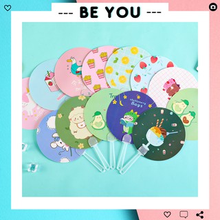 Quạt Mini Cầm Tay Bằng Nhựa Hoạt Hình Nhiều Mẫu Dễ Thương [ Hàng Đẹp Loại 1 ]