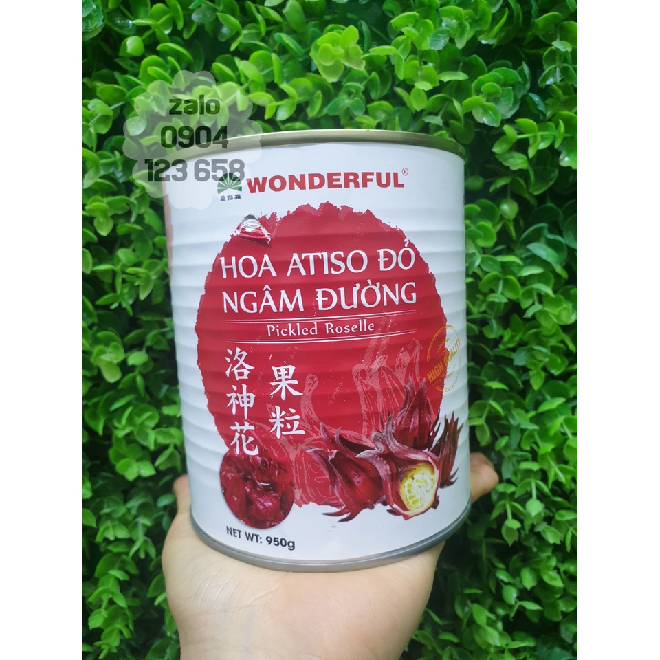 HOA ATISO ĐỎ HIỆU WONDERFULL HỘP 950G - BAO BÌ MỚI