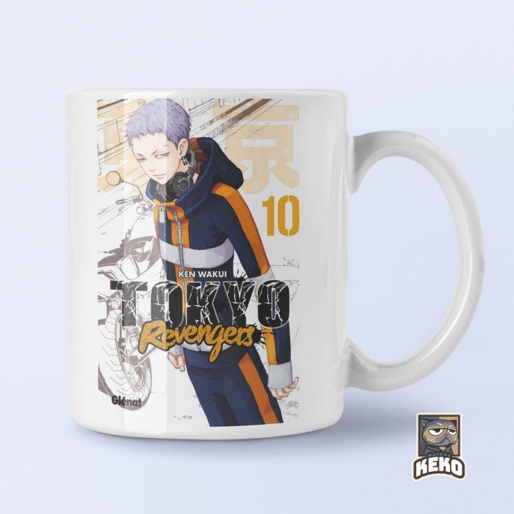 Cốc ly sứ trắng in hình TOKYO REVENGERS Kịch Trường Của Takemichi anime chibi dễ thương xinh xắn