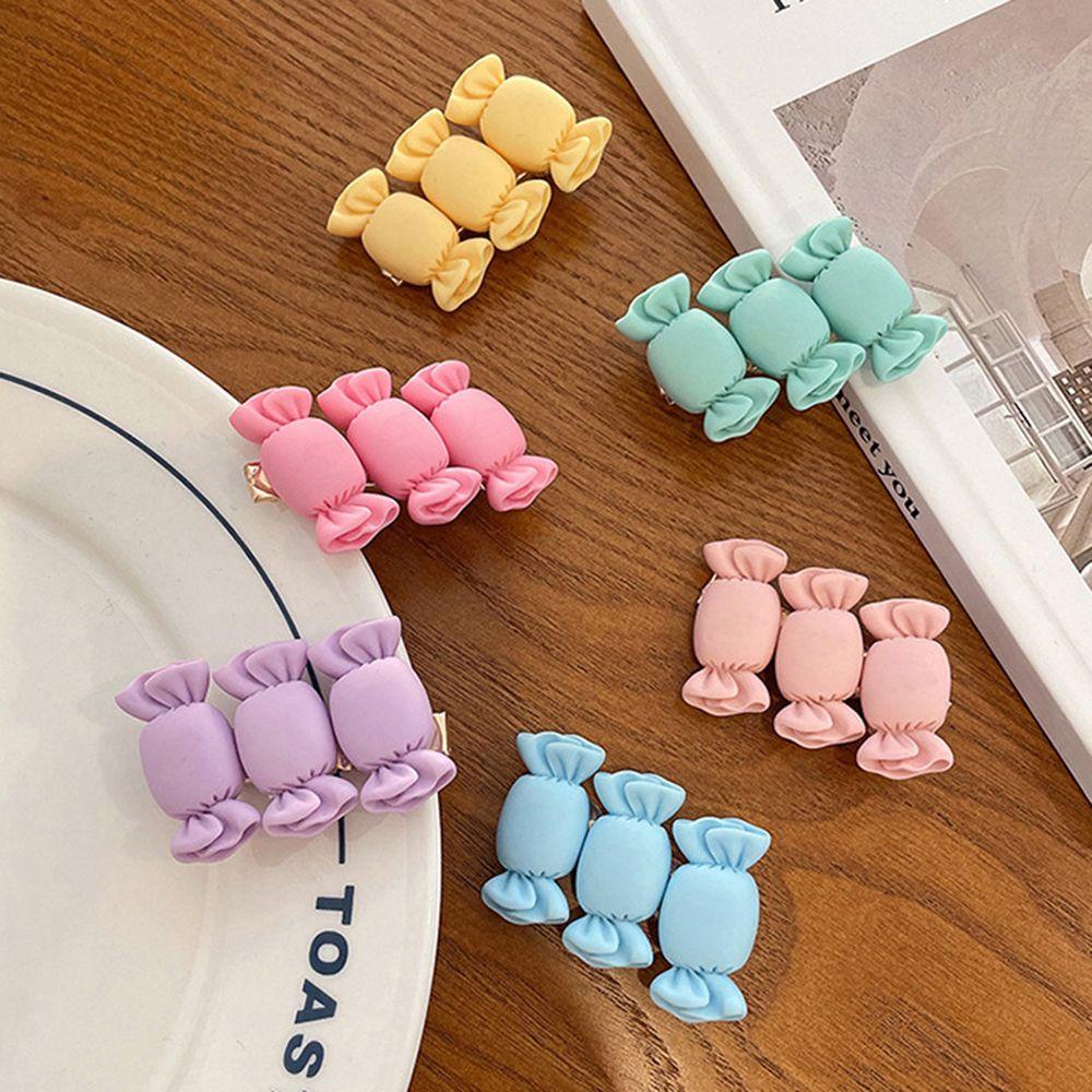 Kẹp Tóc BB Hình Kẹo Nhiều Màu Dễ Thương Thanh Lịch Kiểu Nhật Bản Dành Cho Nữ 3