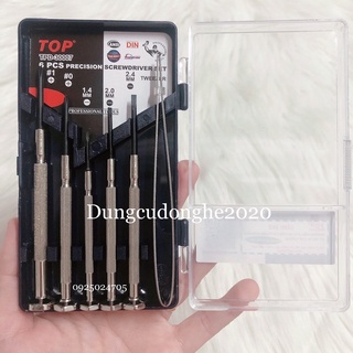 Bộ tua vít sửa đồng hồ, laptop 6 cây (có nhíp) TPD-30007